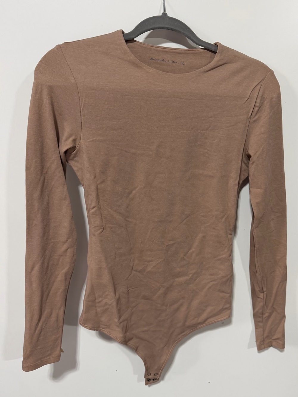 Abercrombie & Fitch Women's Long-Sleeve Bodysuit - Brown Taupe